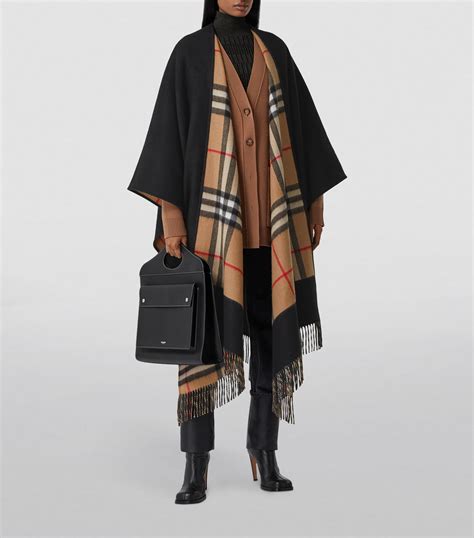 burberry potenza wool &|burberry cashmere cape coat.